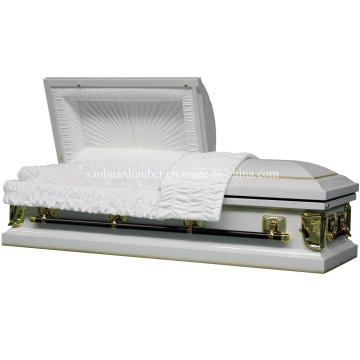 18 Ga Steeel Casket with Silver Color 1201s